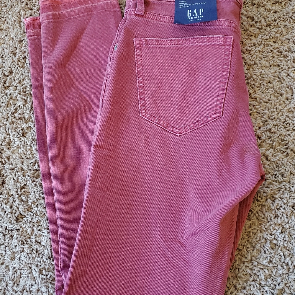 Gap Mid Rise True Skinny Anckle Jeans Sz 26 R - Picture 3 of 9
